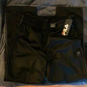 NWT Black and Grey FILA Track Pants